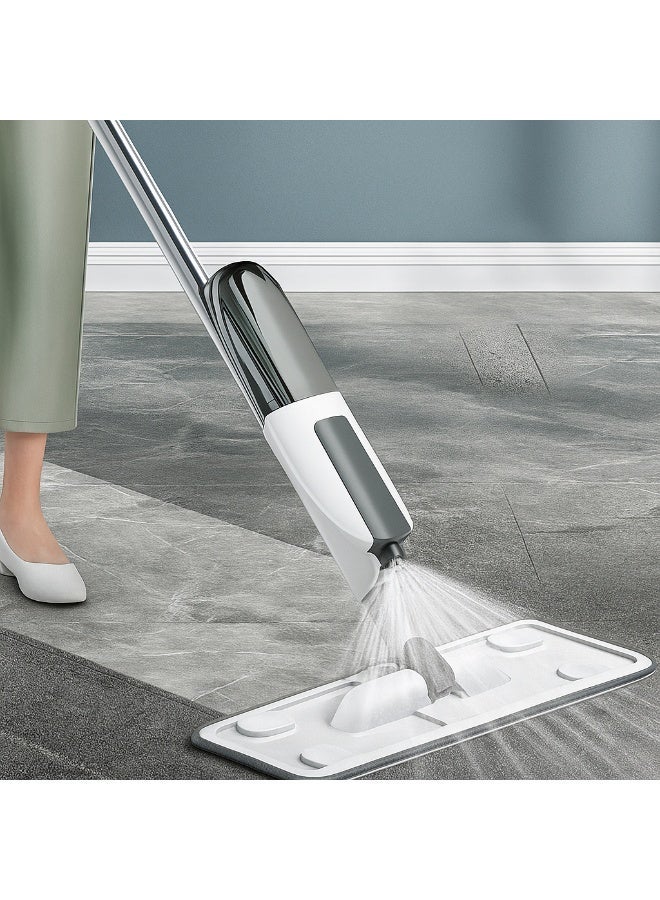 Mop Premium Spray Mop with Refillable Bottle & Microfiber Pad | Floor Cleaning Mop for Home, Kitchen & Office | 360° Rotating Head | Lightweight & Easy to Use – Grey & White - Image 2