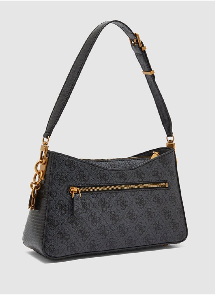 GUESS - GUESS GINEVRA NUDE SHOULDER BAG Grey - Image 1