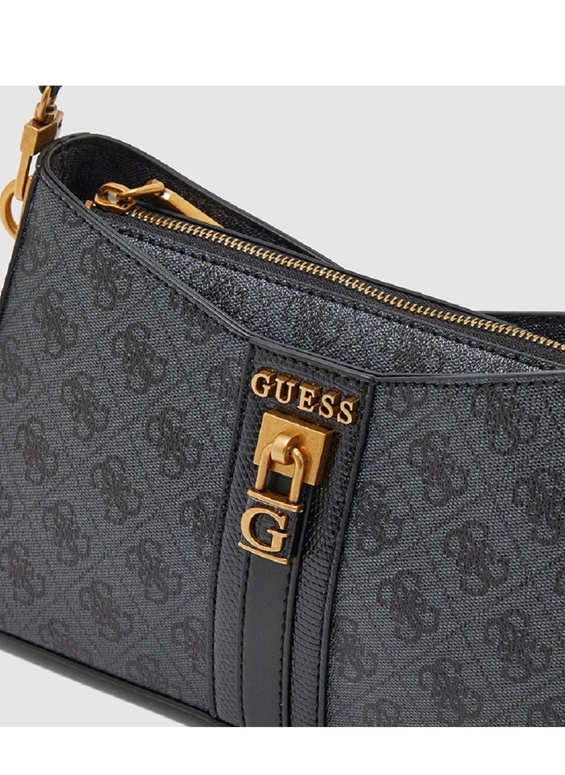 GUESS - GUESS GINEVRA NUDE SHOULDER BAG Grey - Image 1