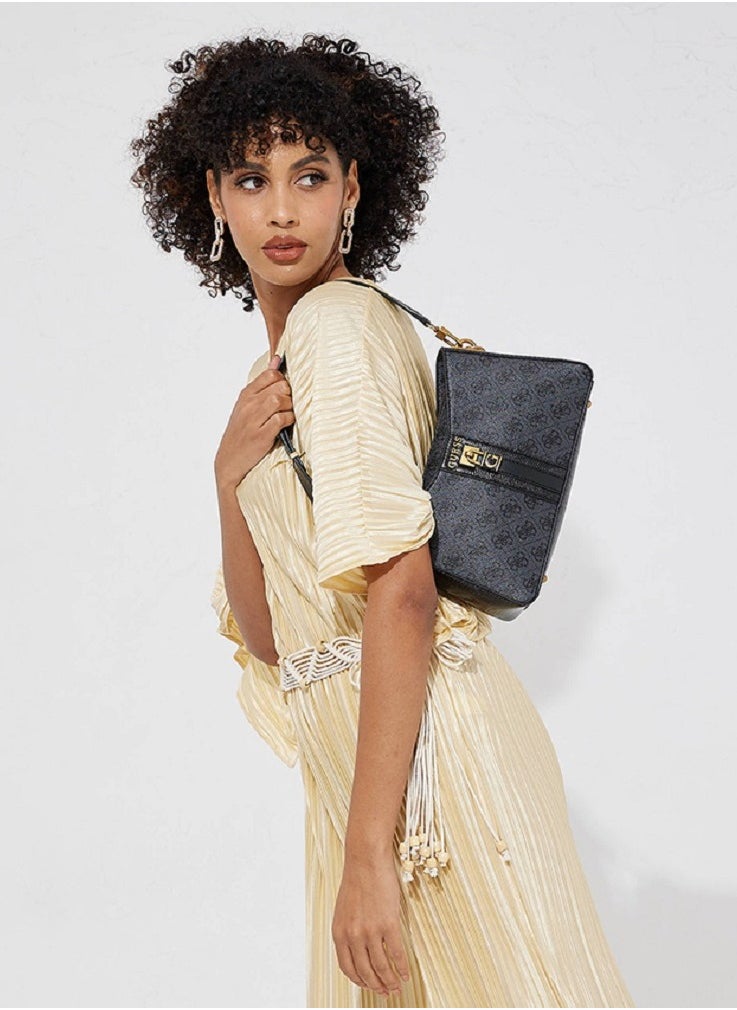 GUESS - GUESS GINEVRA NUDE SHOULDER BAG Grey - Image 1