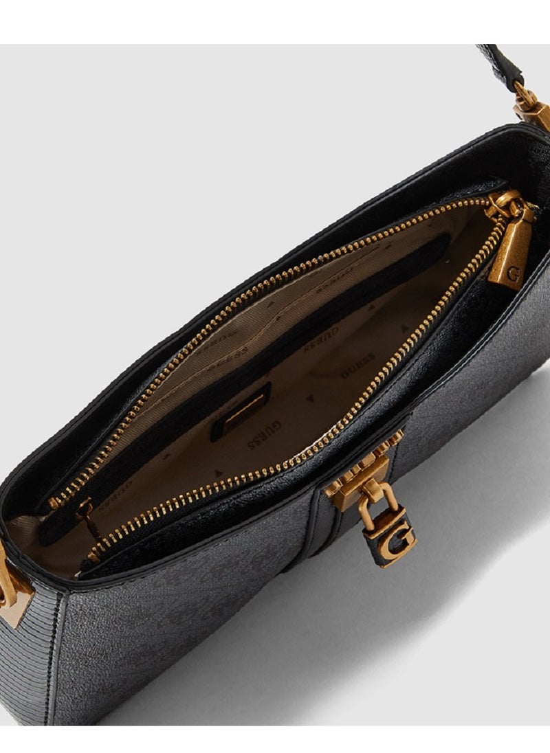 GUESS - GUESS GINEVRA NUDE SHOULDER BAG Grey - Image 1