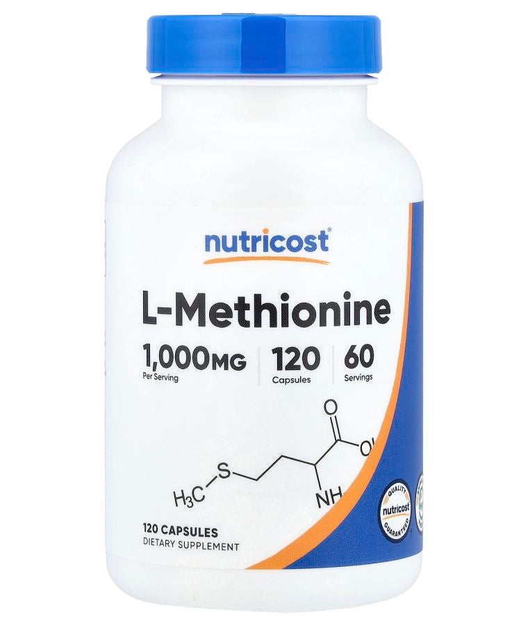 L-Methionine 120 Capsules (500 mg per Capsule)