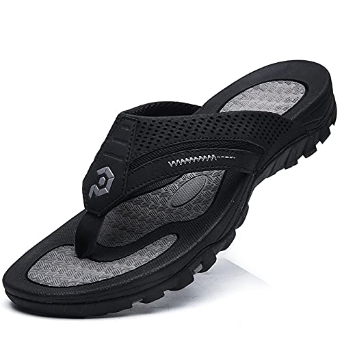 Pulltop Flip Flops for Men, Mens Thong Sandals Waterproof Shower Sandals Summer Outdoor Slippers Non Slip Beach Sandals for Men - Image 1