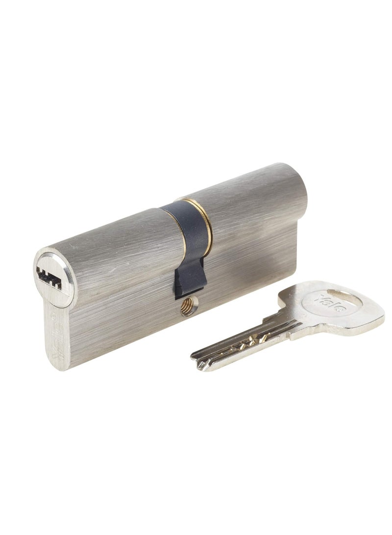 Yale 1000 Series Double Euro Cylinder 80mm Polished Brass  6Pin Dimple Key, Medium Security, 10-1002-4040-00-02-11  - Image 1