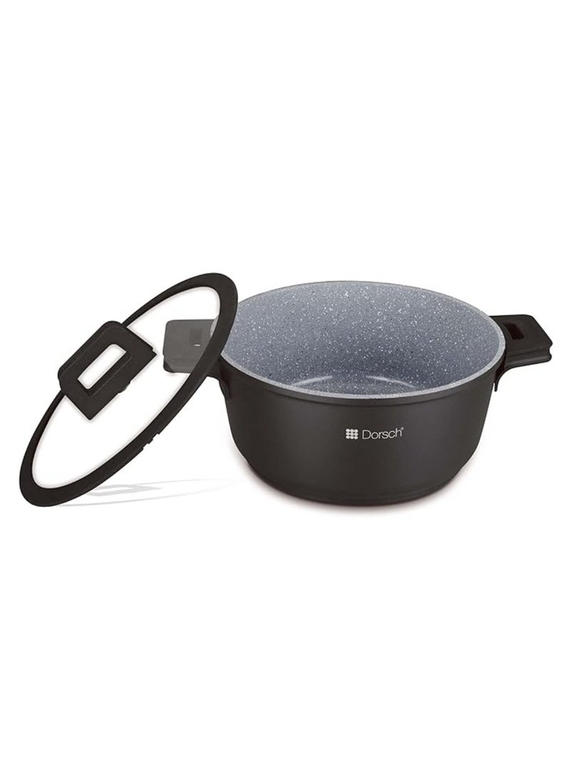 Dorsch Danish Design Lifetime Casserole Marble Ceramic Coated Pot non-stick healthy 36 CM - 13.4L - Image 3