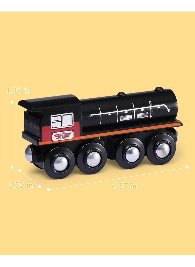 SainSmart Jr. SainSmart Jr. Wooden Train Set Accessories, Magnetic Toy Car Set (10 PCS), Compatible with All Major Brands, Gift for Toddlers, Boys, and Girls Aged 3+  - Image 5