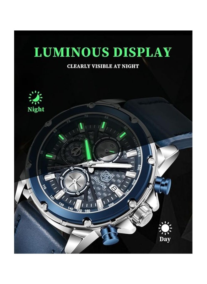 BENYAR Watches for Men Chronograph Quartz Men Watches Gift for Men 5167SIBU  - Image 5