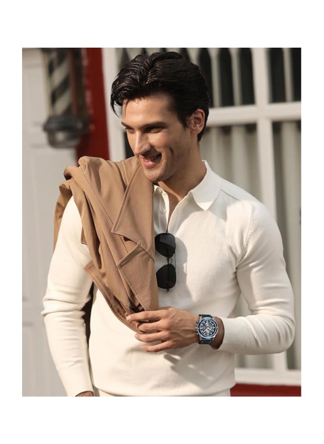 BENYAR Watches for Men Chronograph Quartz Men Watches Gift for Men 5167SIBU  - Image 2