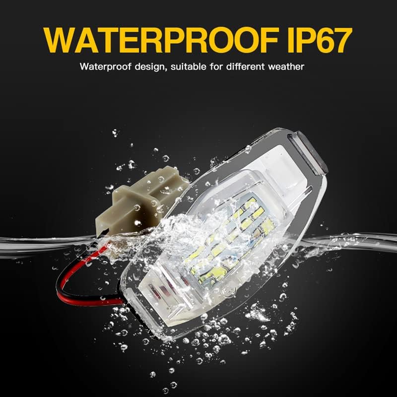 QASULER 2Pcs LED License Plate Light - Image 3