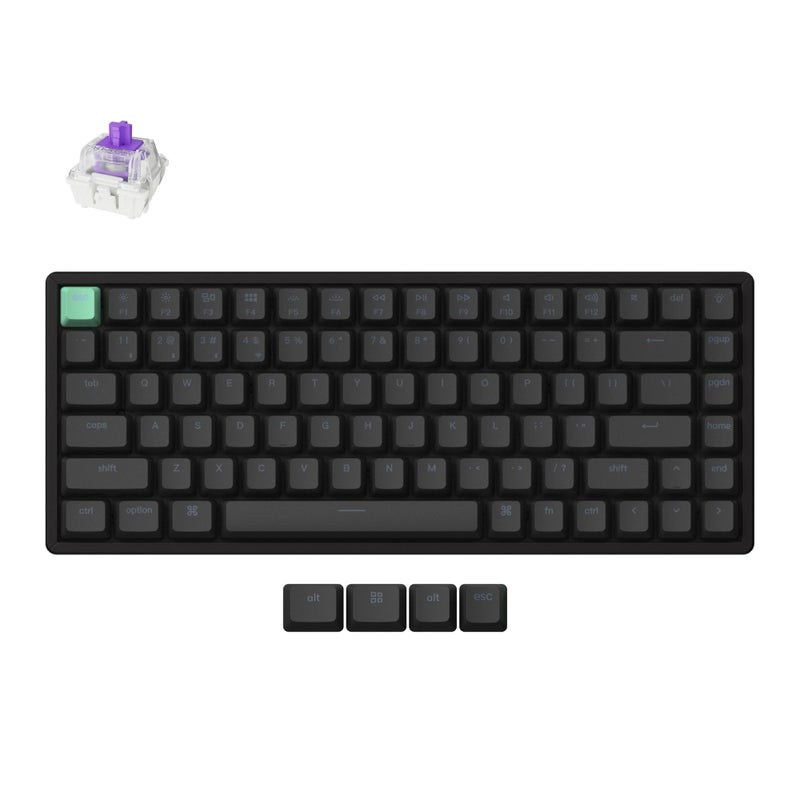 Keychron K2 HE QMK Wireless Gaming Custom Mechanical Keyboard 24 GHzBluetoothWired 96 Layout HotSwappable Programmable RGB Backlit Gateron Magnetic Switches for Mac Windows Black - Image 2
