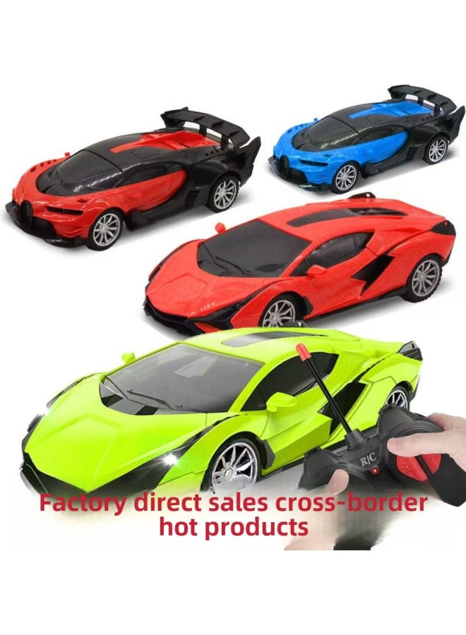 Children's Toy Car Four-way Remote Control Electric Racing 1:24 Lights Wireless Control Boys And Girls Toys Cross-border-Color:Mail Order Box  Four Channels + Led Headlights-Proportion:Standard Configuration - Image 2