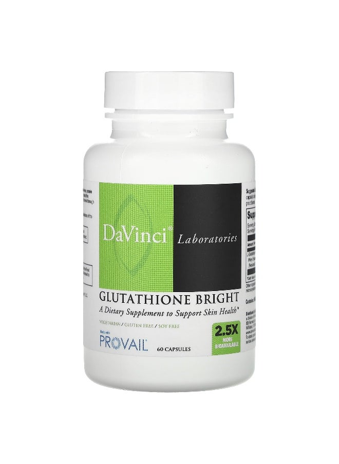 DaVinci Laboratories DaVinci Laboratories, Glutathione Bright, 200 mg, 60 Capsules  - Image 1