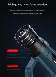 Sharpdo Small 50℃-550℃ Digital Display Hot Air Gun 2-Speed Wind Speed Adjustment Suitable for Car Wrapping 2500W  - Image 4