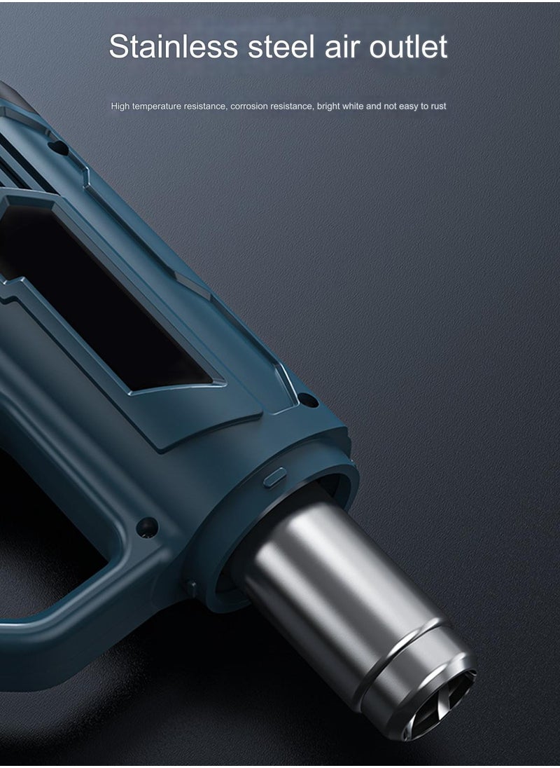Sharpdo - Small 50℃-550℃ Digital Display Hot Air Gun 2-Speed Wind Speed Adjustment Suitable for Car Wrapping 2500W - Image 1