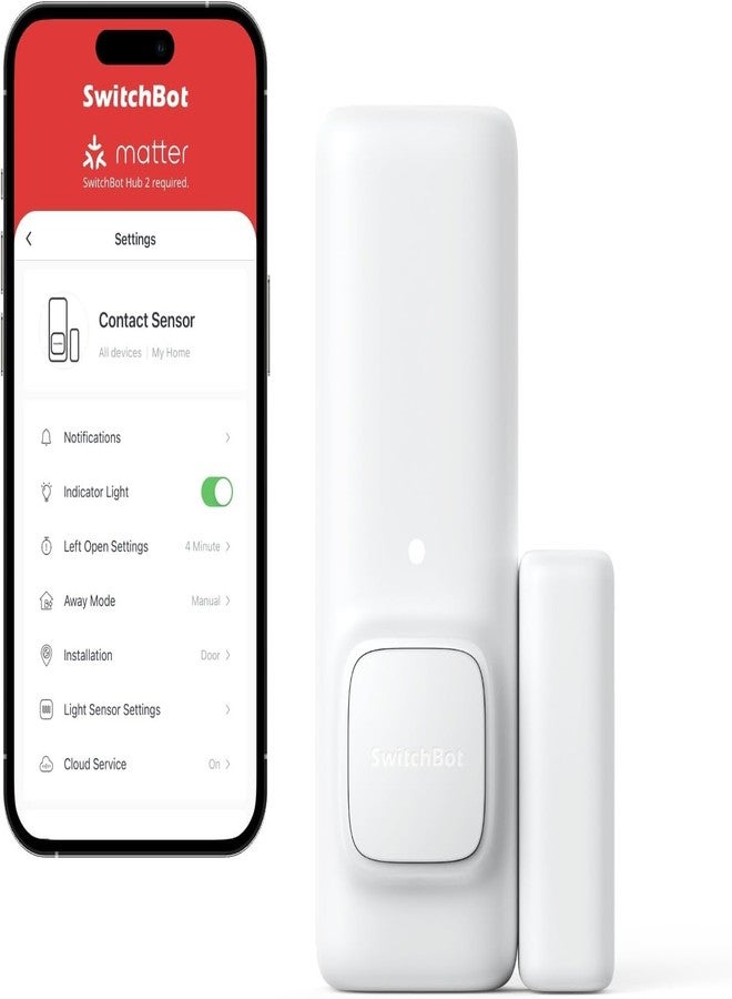 SwitchBot Contact Sensor White, W1201500 - Image 1