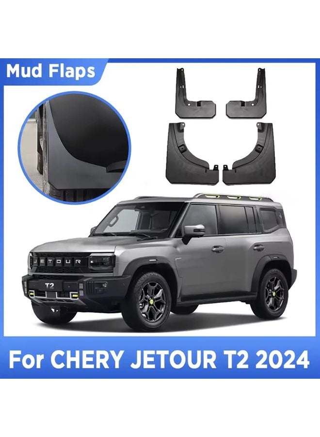Chery Jetour Traveller T2 Car Mud Flaps 4 Pcs Plastic Fender Splash Guard Covers - Image 2