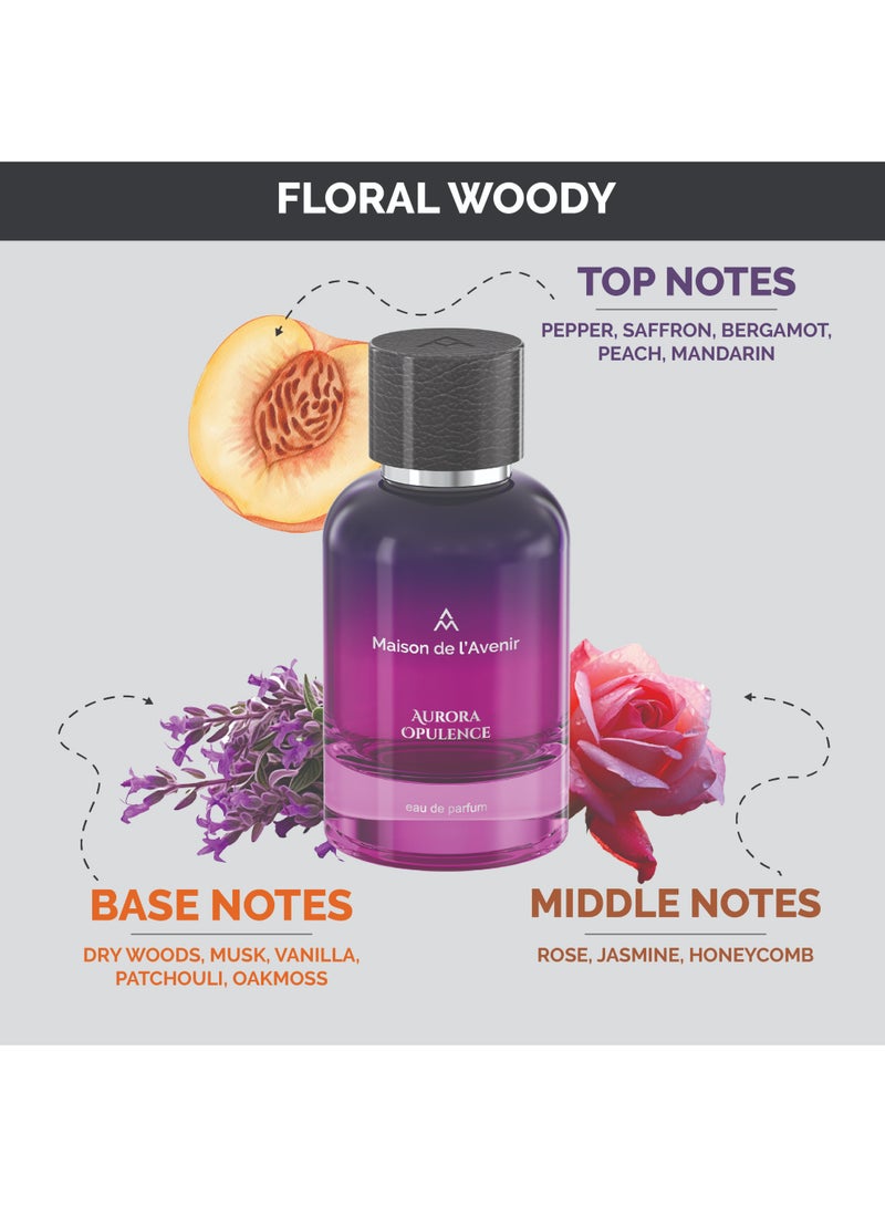 Maison de l'Avenir Aurora Opulence EDP- Long Lasting Unisex Perfume 100ml - Image 5
