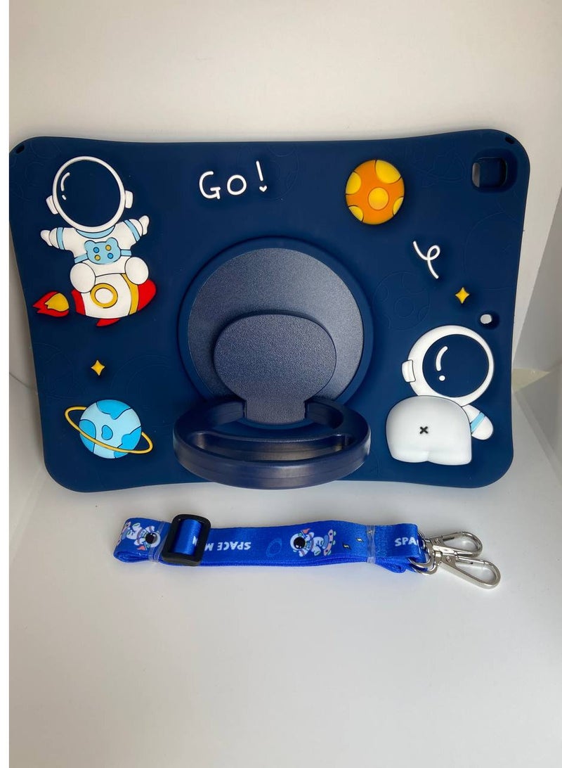 Cartoon 3D Silicon Handle Stand Cover For iPad 9th/8th/7th Generation (2022/2021/2020/2019 Model, 10.2 inch) - Image 2