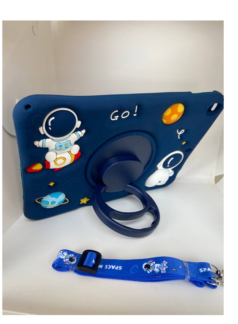 Cartoon 3D Silicon Handle Stand Cover For iPad 9th/8th/7th Generation (2022/2021/2020/2019 Model, 10.2 inch) - Image 3