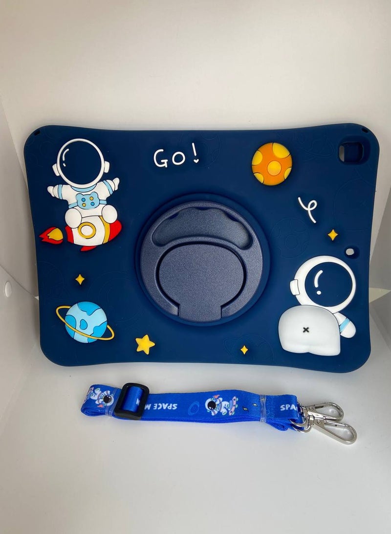 Cartoon 3D Silicon Handle Stand Cover For iPad 9th/8th/7th Generation (2022/2021/2020/2019 Model, 10.2 inch) - Image 4