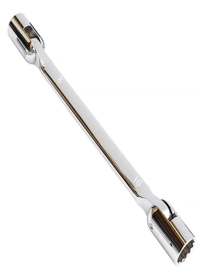 FLZOSPER Metric 8×10mm Double Flexible Socket Wrench, 12 Point - Image 2