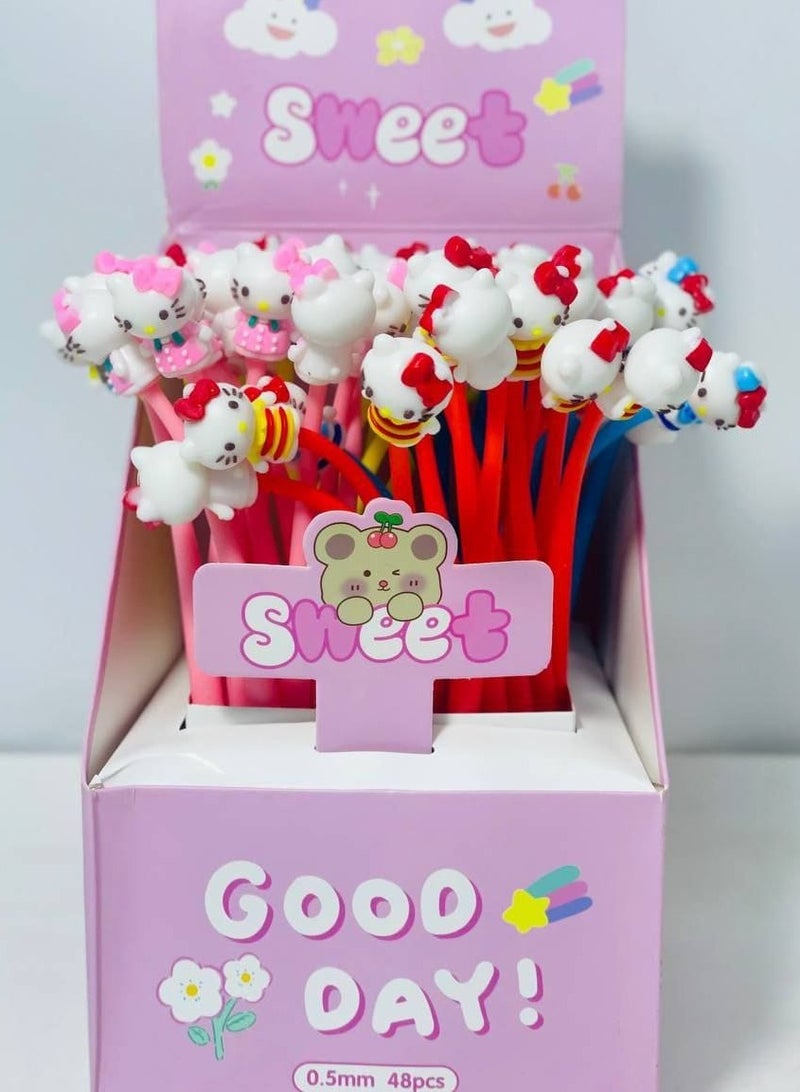 Generic Cartoon silicone gel pen stand with stand cover: 48 pens  - Image 1