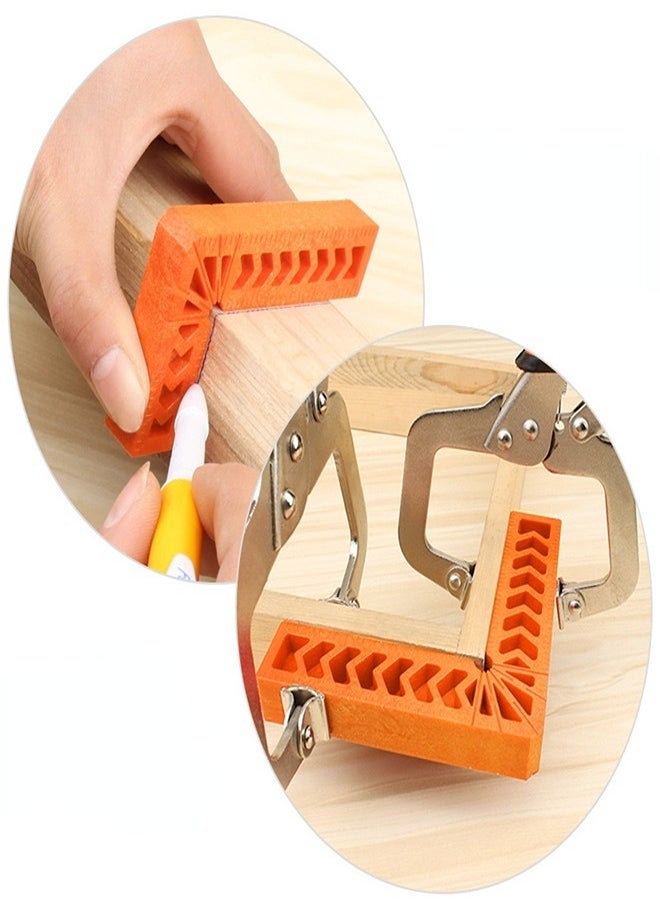 Generic 3Pcs Positioning Squares Right Angle Corner Clamps for Woodworking Picture Frames Boxes Cabinets or Drawers L Type Right Angle Ruler Carpenter Tool  - Image 1