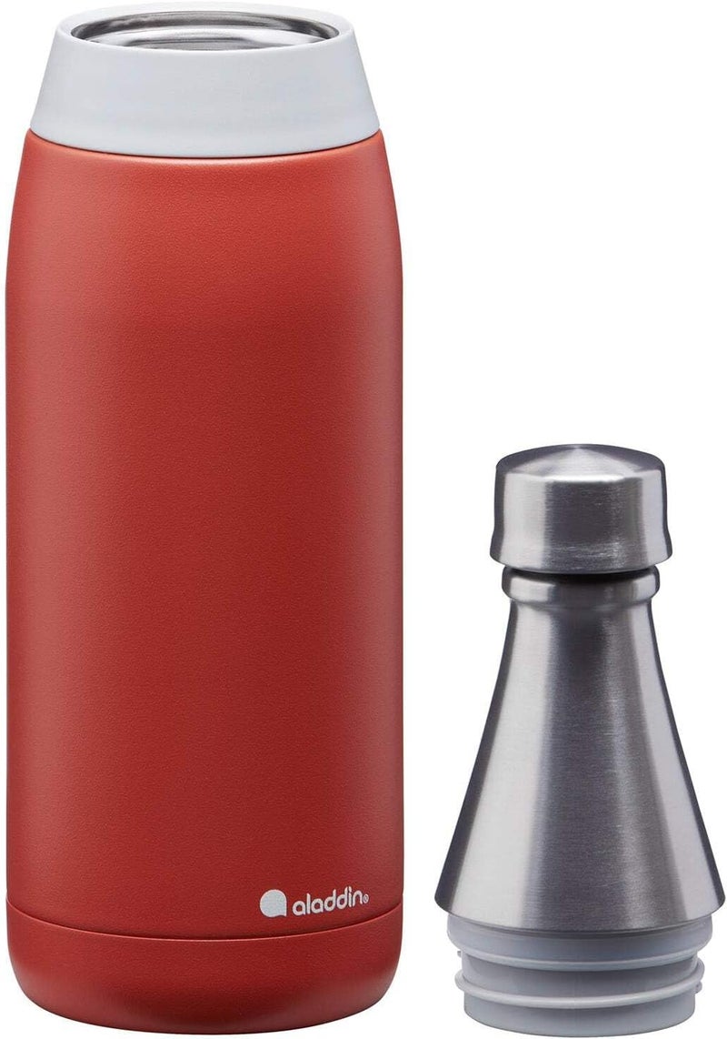Aladdin Fresco Thermavac Stainless Steel Water Bottle 0.6L Terra Cotta - Leakproof, Keeps Cold for 10 Hours - Image 2