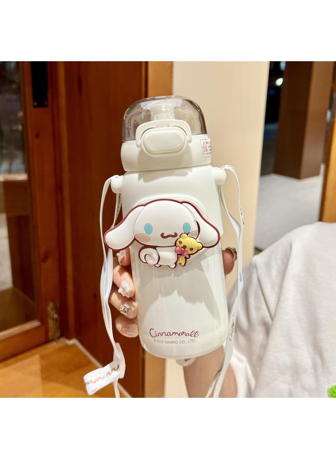 Sanrio Coolomi Children's Thermos Cup Primary School Student Water Cup School Special Girl Straw Kettle New 