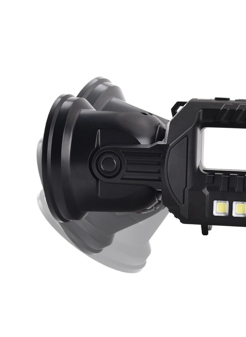 YHK TRADEMART YHK LED Searchlight Flashlight with Power Bank Function Ultra Bright 6 Modes Portable Rechargeable Waterproof Light for Outdoor and Emergency  - Image 3