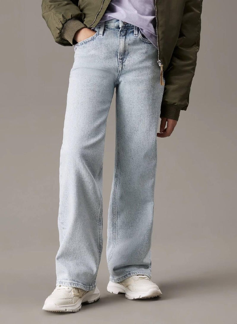 كالفن كلاين جينز بنطال جينز بأرجل واسعة - Image 1