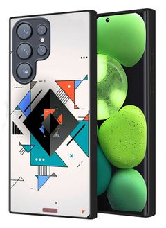 Samsung Galaxy S22 Ultra 5G Protective Case Cover Square And Triangle Shapes Abstract Pattern
