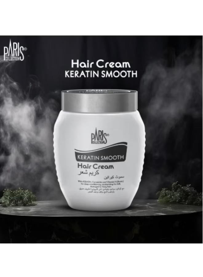 باريس كولكشن كريم شعر سموث كيراتين شفاف 475مل - Image 2