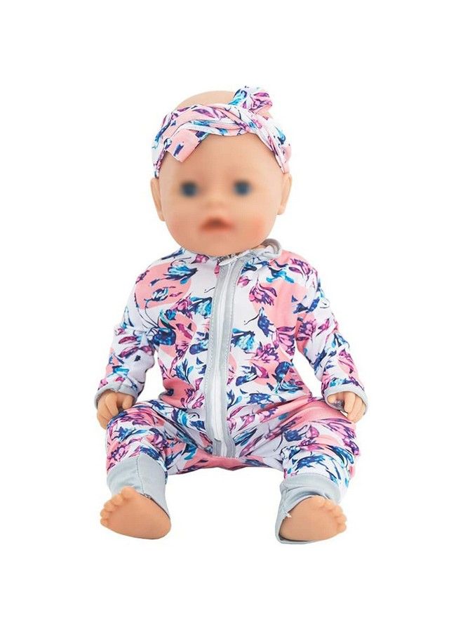 SOTOGO 5 Sets Doll Clothes Outfits Jumpsuits With 5 Headbands For 14 To 17 Inch New Born Baby Doll 15 Inch Baby Doll And American 18 Inch Doll Clothes And Accessories - Image 3
