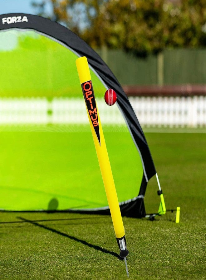 Optimus® Cricket Plastic Target Stump Wicket 3 Pcs-Flexible Steel Spring & Ground Spike - AB - Image 2