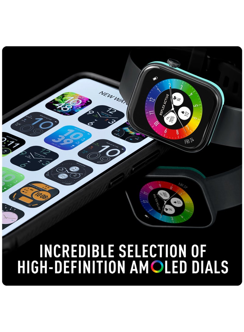 Reflex Active Spectra S 300 Lite AMOLED Smart Aluminium Charcoal Strap Calling Watch - Image 4