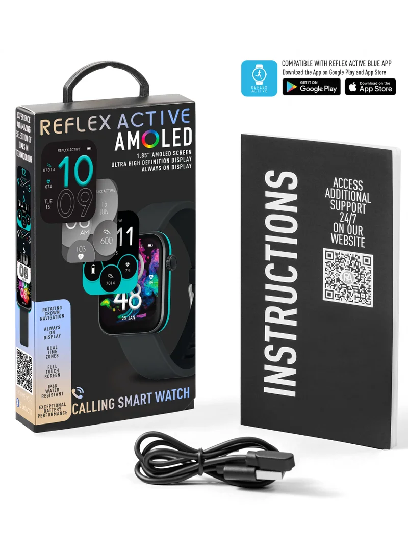 ريفليكس نشط Reflex Active Spectra S 300 Lite AMOLED Smart Aluminium Charcoal Strap Calling Watch