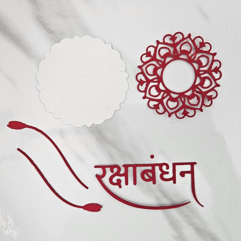 CrafTangles Steel Dies - Happy Rakshabandhan (Set of 5 Dies) - Image 2