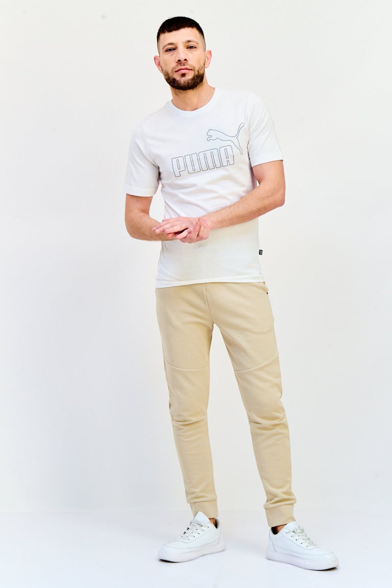 PUMA Men Sportswear Fit Short Sleeve Outdoor T-Shirt, White  - Image 4