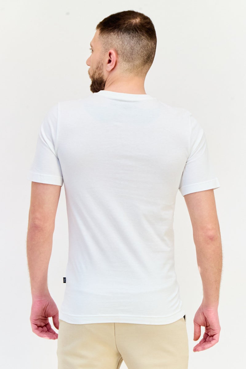 PUMA Men Sportswear Fit Short Sleeve Outdoor T-Shirt, White  - Image 3