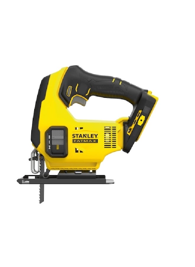 Stanley - 18V 0-2500SPM Fatmax V20 Cordless Jigsaw Yellow and Black 35 x 12.5 x 42.5 cm SFMCS600D1K-GB - Image 1