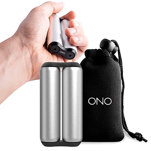 ONO Roller  Handheld Fidget Toy for Adults  Help Relieve Stress Anxiety Tension  Promotes Focus Clarity  Compact Portable Design Grey Full Size  Aluminum - Image 1