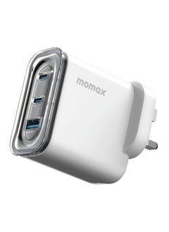 Momax Momax 1-Charge Flow GaN Wall Charger 3 Ports 80W - White  - Image 1
