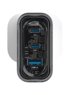 Momax Momax 1-Charge Flow GaN Wall Charger 3 Ports 80W - White  - Image 2
