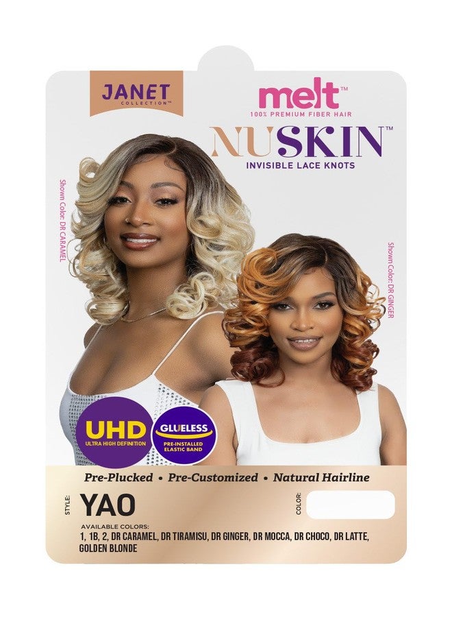 Janet Collection melt NUSKIN Invisible Lace Knots YAO Wig - UHD Deep Part, Pre-Plucked Hairline, Baby Hairs, Transparent Swiss Lace Front Wig, Glueless Natural Look (COLOR DR LATTE) - Image 5