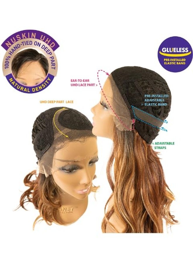 Janet Collection melt NUSKIN Invisible Lace Knots YAO Wig - UHD Deep Part, Pre-Plucked Hairline, Baby Hairs, Transparent Swiss Lace Front Wig, Glueless Natural Look (COLOR DR LATTE) - Image 4