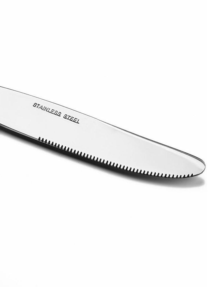 Dinner Knife Set of 6 - Stainless Steel - Carefully Polished for Lasting Use - Image 3