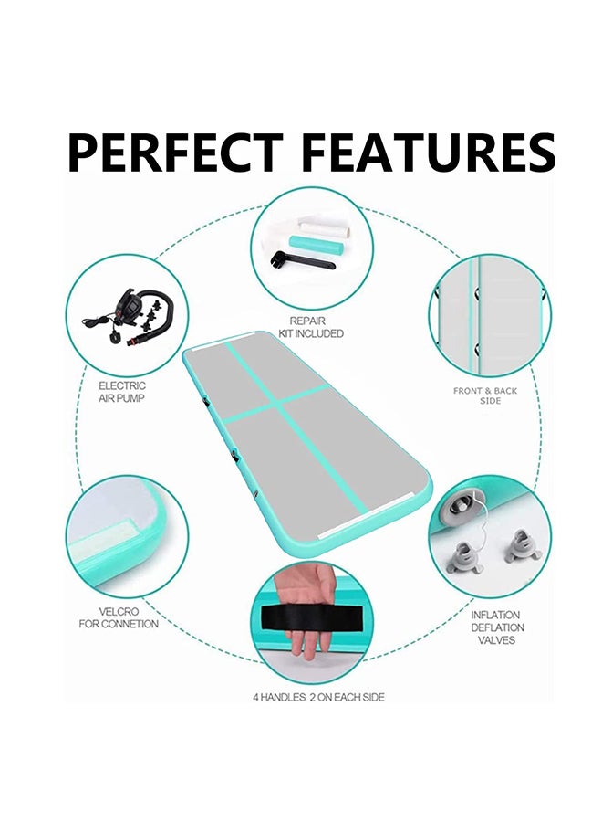 Max Strength حصيرة الجمباز الهوائية القابلة للنفخ (4 متر) لون عشوائي - Image 4