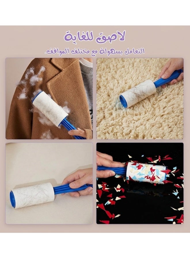 Lint Remover 3 Pack 10 Sheets Each Lint and Pet Hair Remover Brush for Clothes Hair Removal Kit Portable Sticky Paper with Angled Dust Remover Suitable for Removing Hair, Crumbs, and More - Image 2