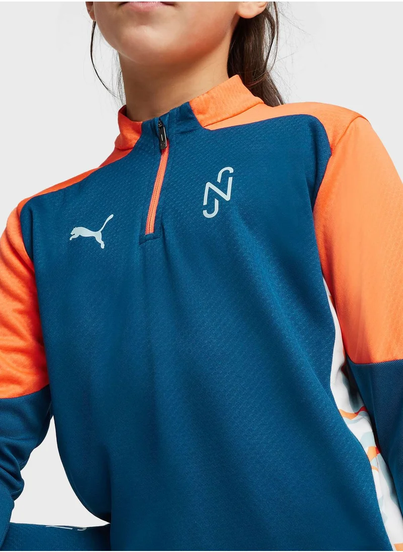 PUMA Kids Neymar Jr Creativity Quarter-Zip Top